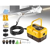 Foandbevi Steam Cleaner for Home, Handheld 2500W High Pressure Steamer for Cleaning, 9-Level Multipurpose Steam Cleaner for Car Detailing Floor Upholstery Kitchen Bathroom Grout Tile, 14 Accessories