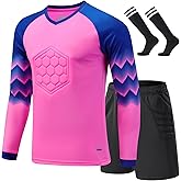 WEANGCW8238JIAN Kids Soccer Goalkeeper Jersey Mens Seaside Shirt Long Sleeve Training Soccer Jersey Youth Uniforms