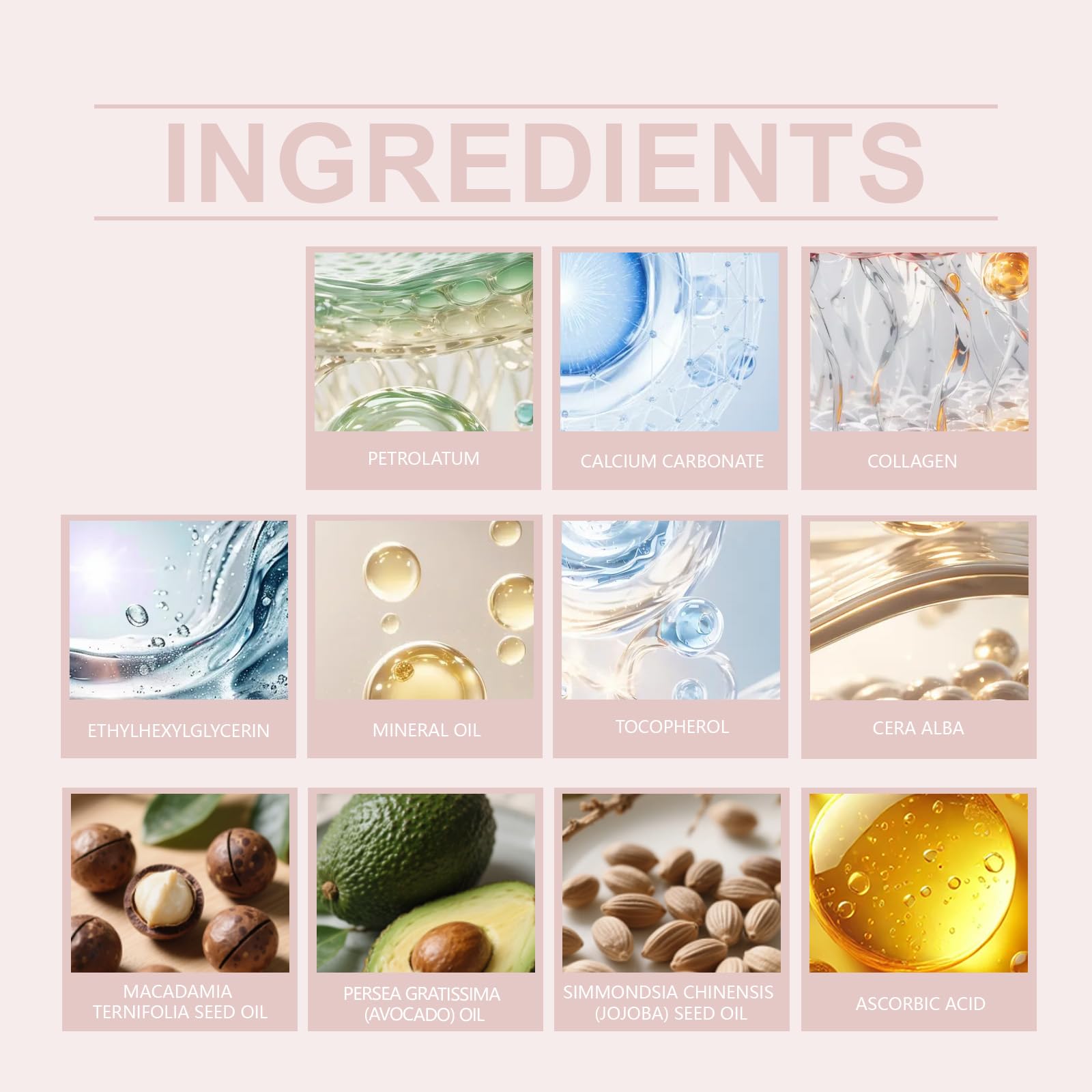 FullMeet Calcium Multi Balm, Calcium Volume Multi Balm, Wrinkle Core Stick, Korean Collagen Moisturing Stick, Anti-aging, Hydrating, Firming Skin, Suitable for Eyes, Neck, Face, 9g