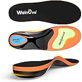 Work Boot Insoles Plantar Fasciitis - Welnove Heavy Duty Inserts for Pain Fatigue Relief, Standing All Day - High Arch Support Shoe Insoles Orthotic for Flat Feet, Achilles Tendonitis, Men Women (M)