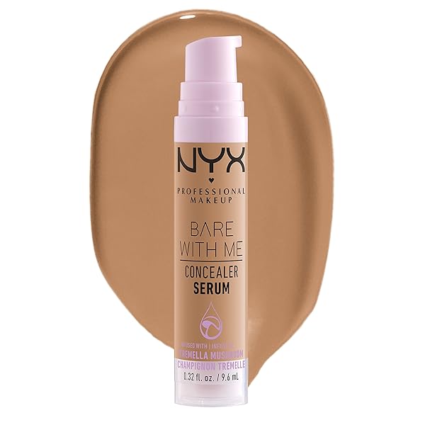 NYX PROFESSIONAL MAKEUP BARE WITH ME CONCEALER SERUM, CONCEALER MAKEUP FOR UP TO 24HR HYDRATION – SAND