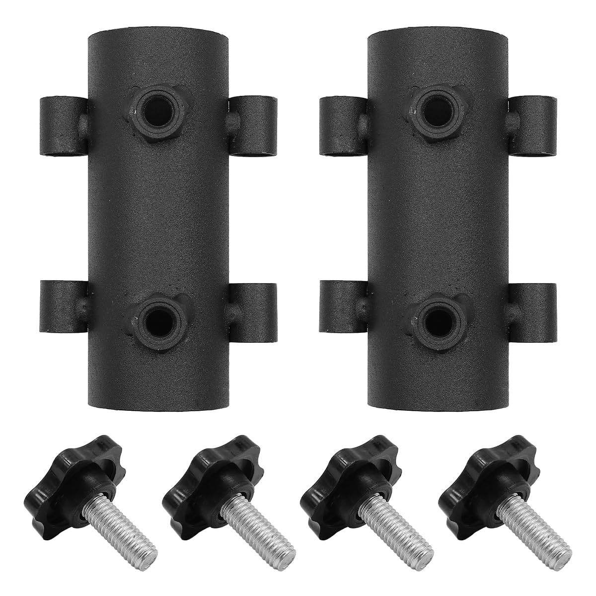 ZONADAH Pack of 2 Camping Tent Rod Holder Beach Umbrella Holder Base Portable Tent Fixed Tube Tarp Poles Stand Awning Accessories for Outdoor Camping Hiking Picnic BBQ