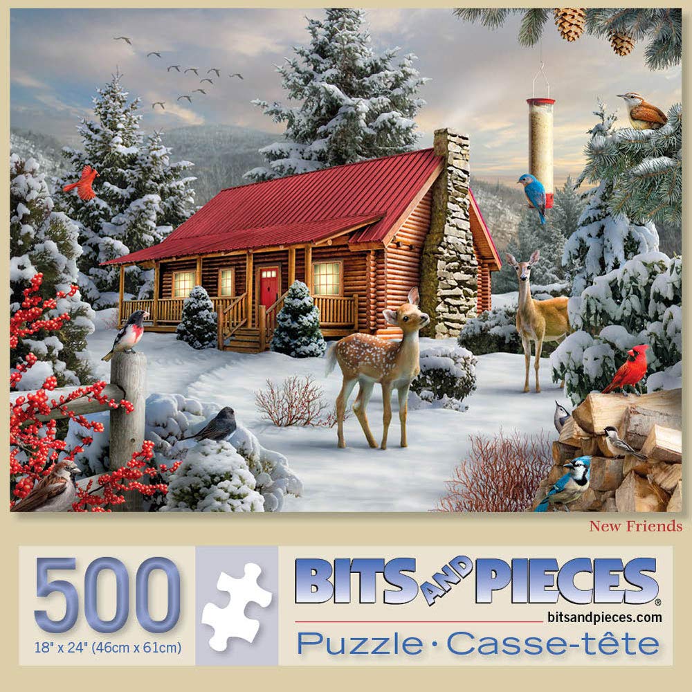 Bits and Pieces - 500 Piece Jigsaw Puzzles for Adults - New Friends - 500 pc Jigsaw by Artist Alan Giana