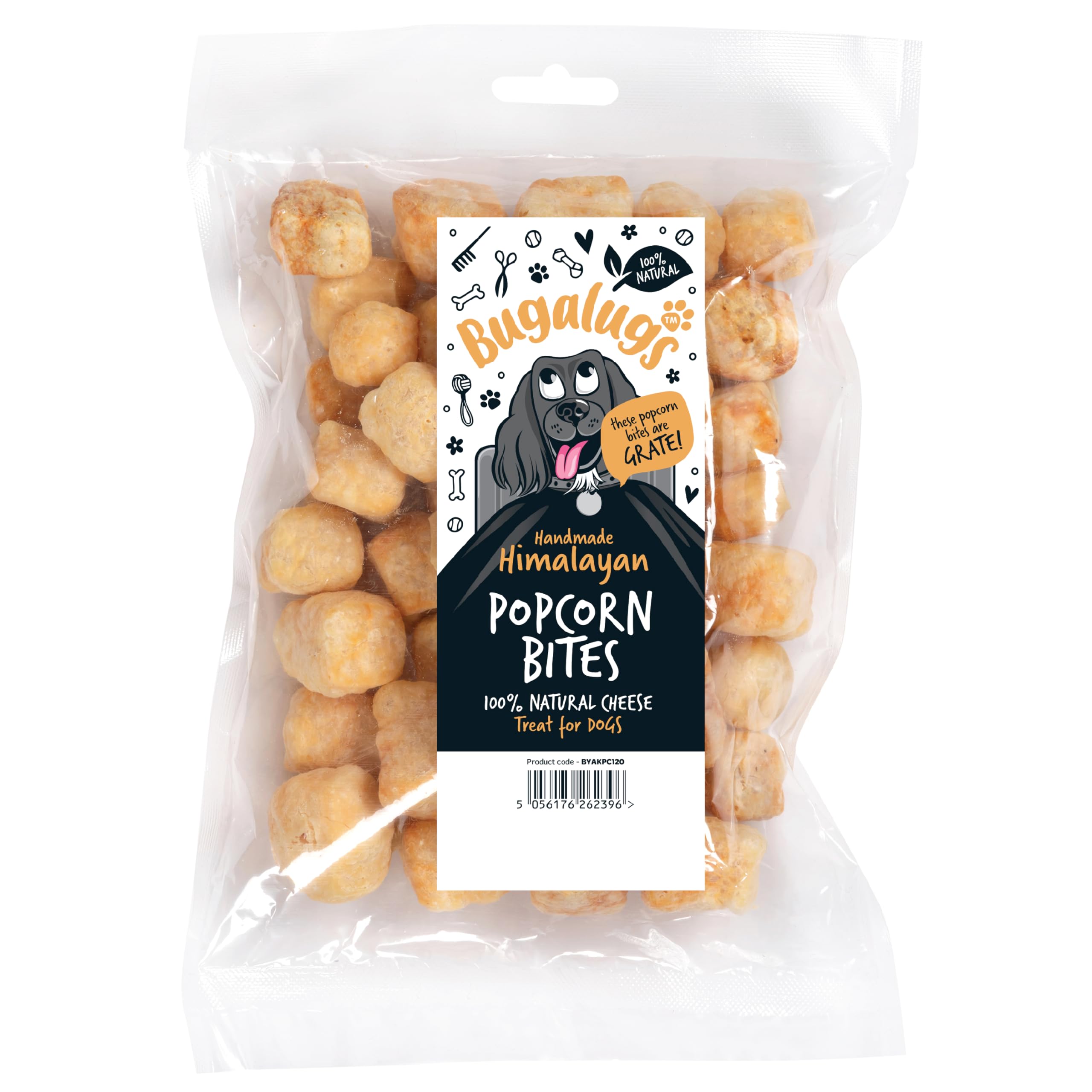 Bugalugs Himalayan Popcorn Bites Yak Chews for Dogs are 100% Natural Dog Treats & Puppy Treats - Popcorn Style Dog Chew are a Long Lasting Healthy Dog Yak Chew Dog Treat