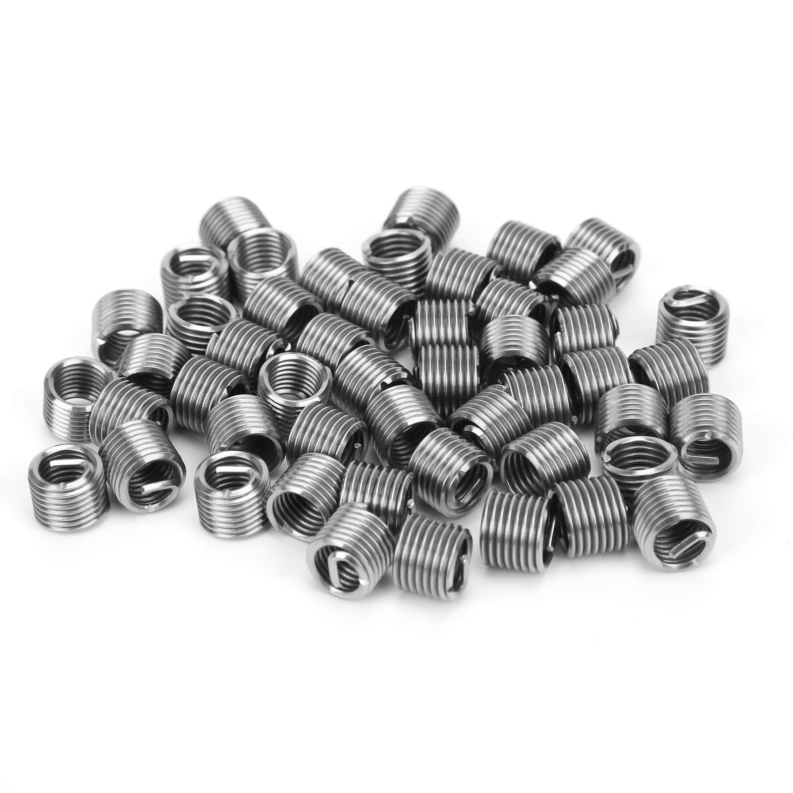 Hyuduo 50 Pcs Thread Repair Insert, Metric M8 X 1.25 Helicoil Thread Sleeves, Stainless Steel Wire Thread Sheaths For Thread Repairing (15Mm),Other Fasteners