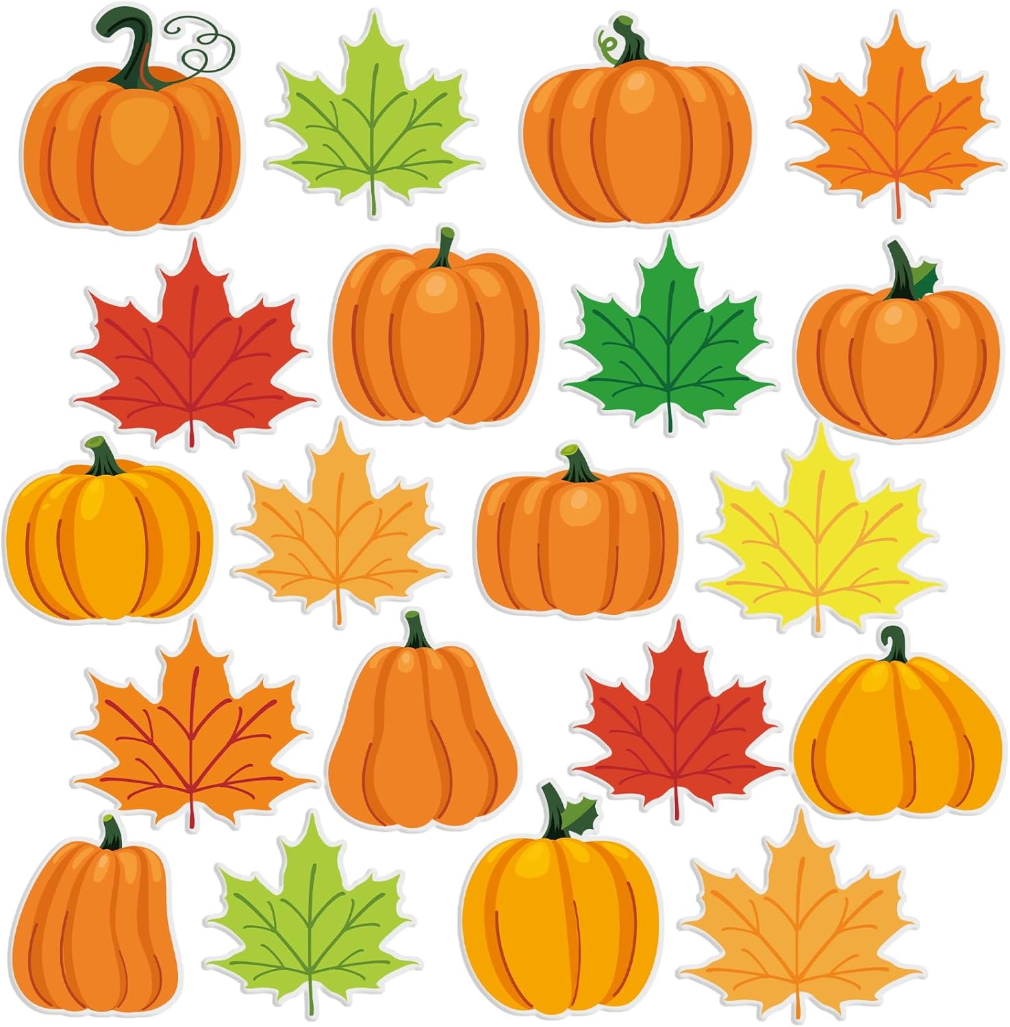 Window Treatments - 20 PCS Pumpkin Thick Gel Clings Fall Window Decorations Maple Leaves Window Clings Decals Thanksgiving Window Gel Clings Gel Clings for Kids Toddlers Home Airplane Autumn Thanksgiving Harvest Party