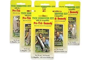 PRO-TICK REMEDY Protick Remedy 6-Pak - Tick Remover for Cats Dogs Horses Humans and Pets