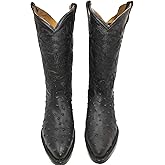 Dona Michi Men's Cowboy Boots Ostrich Print Leather Western Rodeo Botas Liga de Avestruz