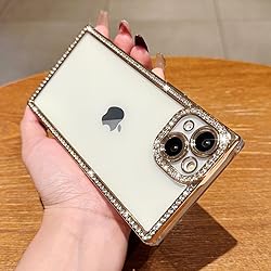 ROSEHUI Clear Glitter Phone Case for iPhone