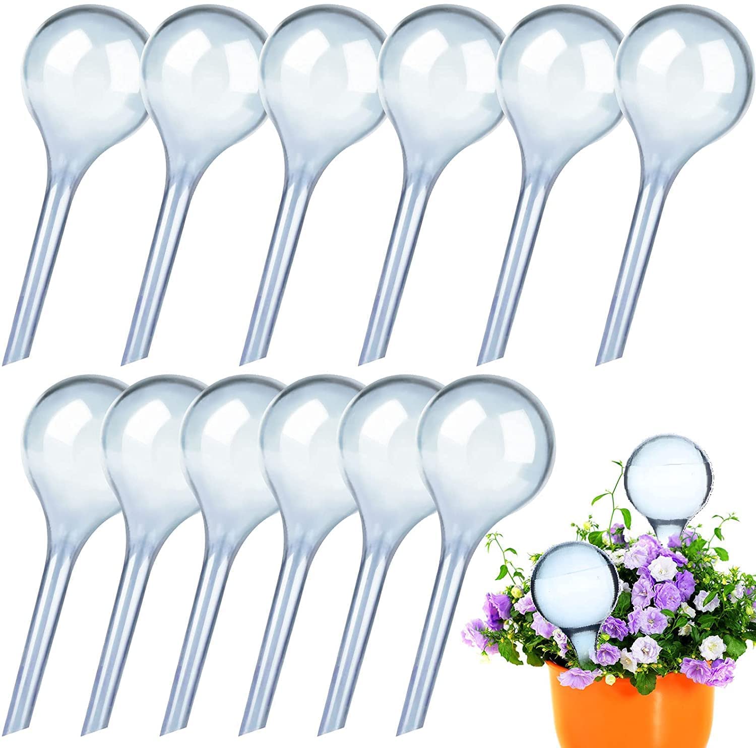 SevenMye 12 Pack Plant Watering Globes Automatic Watering Globes Plant Self Watering Bulb Waterer Automatic Watering System
