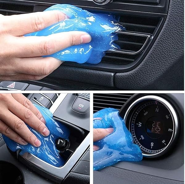 CLEANING GEL FOR CAR | CAR CLEANING KIT | UNIVERSAL DETAILING AUTOMOTIVE DUST CAR CREVICE CLEANER | AUTO AIR VENT INTERIOR DETAIL REMOVAL PUTTY | CLEANER FOR CAR VENTS, KEYBOARDS, CAMERAS