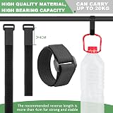 Yiezio 6m Cable Straps 30 Buckles Hook Loop Ties Organizer 2cm Black Adjustable view 5