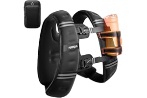 FEIERDUN 3-IN-1 Weighted Vest Kit with Phone Holder & Water Pocket, 16lb/20lb Chest-friendly Vest for Running, Walking, Worko