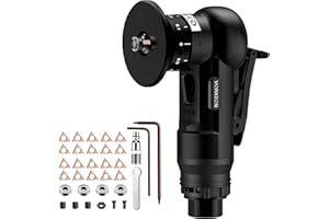 VORXEON Pneumatic Chamfering Tool 22 Blades C & R Angle with 1/4" Air Inlet, 30000 RPM Air Chamfer Tool, 0.1-0.9mm Micro-Dept