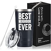 Onebttl Best Neighbor Ever Gifts, for Men, Women, Housewarming Gifts for Neighbor, Stainless Steel Tumbler 20OZ