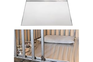 ICITYWALL 47x29x1 Replacement Tray for Dog Crate, Stainless Steel, Chew-Proof and Crack-Proof Dog Kennel Tray Replacement