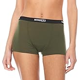 Merino Wool Boyshorts - Womens Underwear for Hiking - Moisture Wicking Underwear - Athletic Anti-Chafe