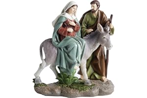 THE NATIVITY STORE A WORLDWIDE COLLECTION The Nativity Store - Journey to Bethlehem Holy Family Nativity Figurine - Religious Christmas Holiday Decoration