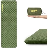Naturehike Ultralight Insulated Sleeping Pad 4.6R-Value | Inflatable Lightweight Sleeping Mat With Pumpsack, Air mattress for Camping, Hiking, Backpacking, with Air Pump Sack