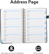 Thboxes Password Book & Address Book with Alphabetical Tabs 128 Pages 7.7x5.5 view 4
