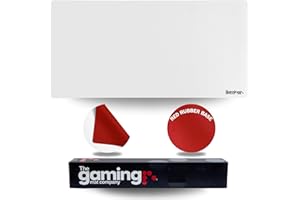 The Gaming Mat Company Single Player MTG Playmat & Mouse Pad – 28" x 14" White Gaming Mouse Pad Compatible with Magic: The Gathering playmats, MTG Cards, TCG Gaming mat