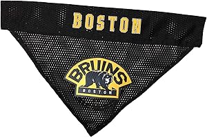 Pets First BRU-3217-S-M Boston Bruins Reversible Bandana, Small to Medium