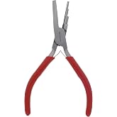 The Beadsmith 3-Step Round/Concave (Hollow) Pliers &ndash; Creates 3-4-5mm Loops &ndash; Wire Looping and Wire Bending Plier &ndash; 6 inches &ndash; Steel Head &amp; Double Leaf Springs &ndash; Tool for Jewelry Making