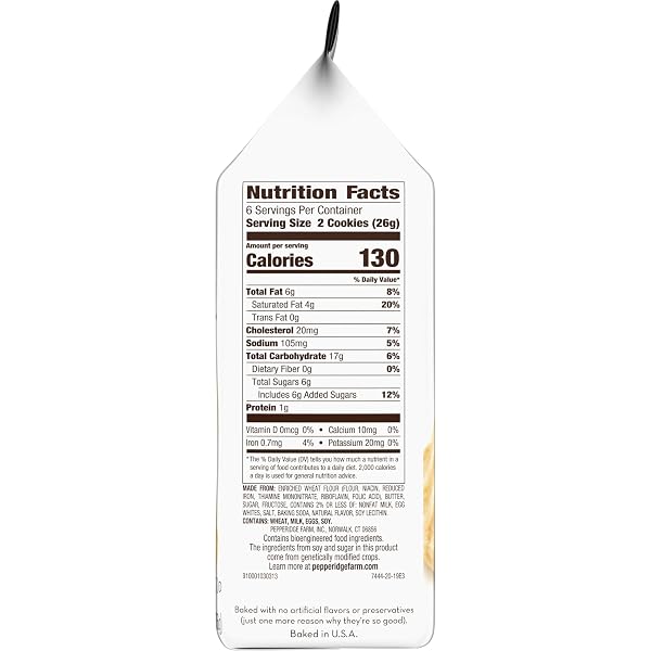 PEPPERIDGE FARM DUBLIN SHORTBREAD COOKIES, 5.5 OZ BAG