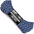 Atwood Rope MFG 550 Paracord 100 Feet 7-Strand Core Nylon Parachute Cord Outside Survival Gear Made in USA | Lanyards, Bracelets, Handle Wraps, Keychain (Abyss)