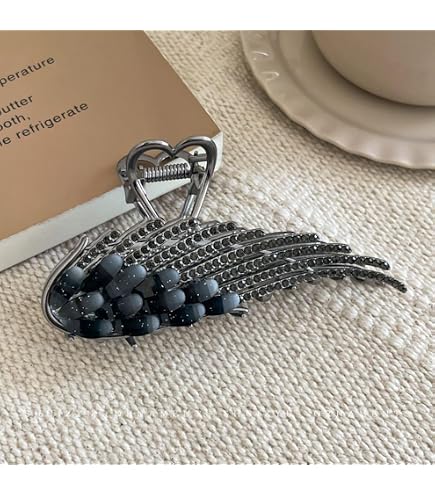 Amazon.com : KDDOM 1 Pair Crystal Angel Wings Hair Clip  display picture 1