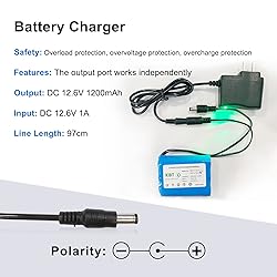 KBT 12V 1200mAh Rechargeable Li-ion Battery, 12V
