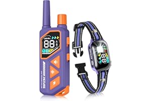 Peture 2-in-1 Dog Shock & Bark Collar Combo - New Updated Smart Auto Bark Collar & 3300Ft Remote Training Collar with 3 Train