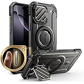 SUPCASE for iPhone 16 Pro Case 6.3'' 2024 with Camera Control Capture Button (UBMag XT), [Compatible with MagSafe] [Camera Cover Stand] [Military-Grade Protection] Rugged Magnetic Phone Case, Dark