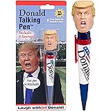 Donald Talking Pen - 8 Different Sayings - Trump's REAL VOICE - Just Click and Listen - Funny Gifts for Trump & Hillary Fans 