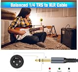 Twozoh Jack 6.35mm to XLR Male 3Pin 10M Guitar Cable Braided HiFi view 2