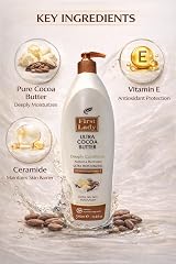 First Lady Cocoa Butter Lotion 1000ml Pump Vitamin E Ceramide Dry Skin Hydration view 3