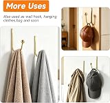 XxinXrong Golden Metal Curtain Holdbacks 2 Pcs U-Shape Wall Mounted view 7