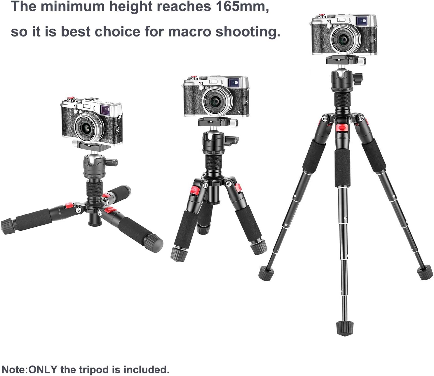 Neewer Portable Desktop Mini Tripod - Aluminum Alloy 20 inches/ 50 centimeters with 360 Degree Ball Head, 1/4 inch Quick Shoe Plate for DSLR Camera Video Camcorder, Load up to 11 pounds/5 kilograms : Camera & Photo
