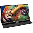 Portable Monitor - Lepow 15.6 Inch Full HD 1080P USB Type-C Computer Display IPS Eye Care Screen with HDMI Type C Speakers fo