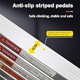 Qimu 6.2M Aluminum Telescopic Ladder with Hooks 150kg EN131 20.3ft view 5