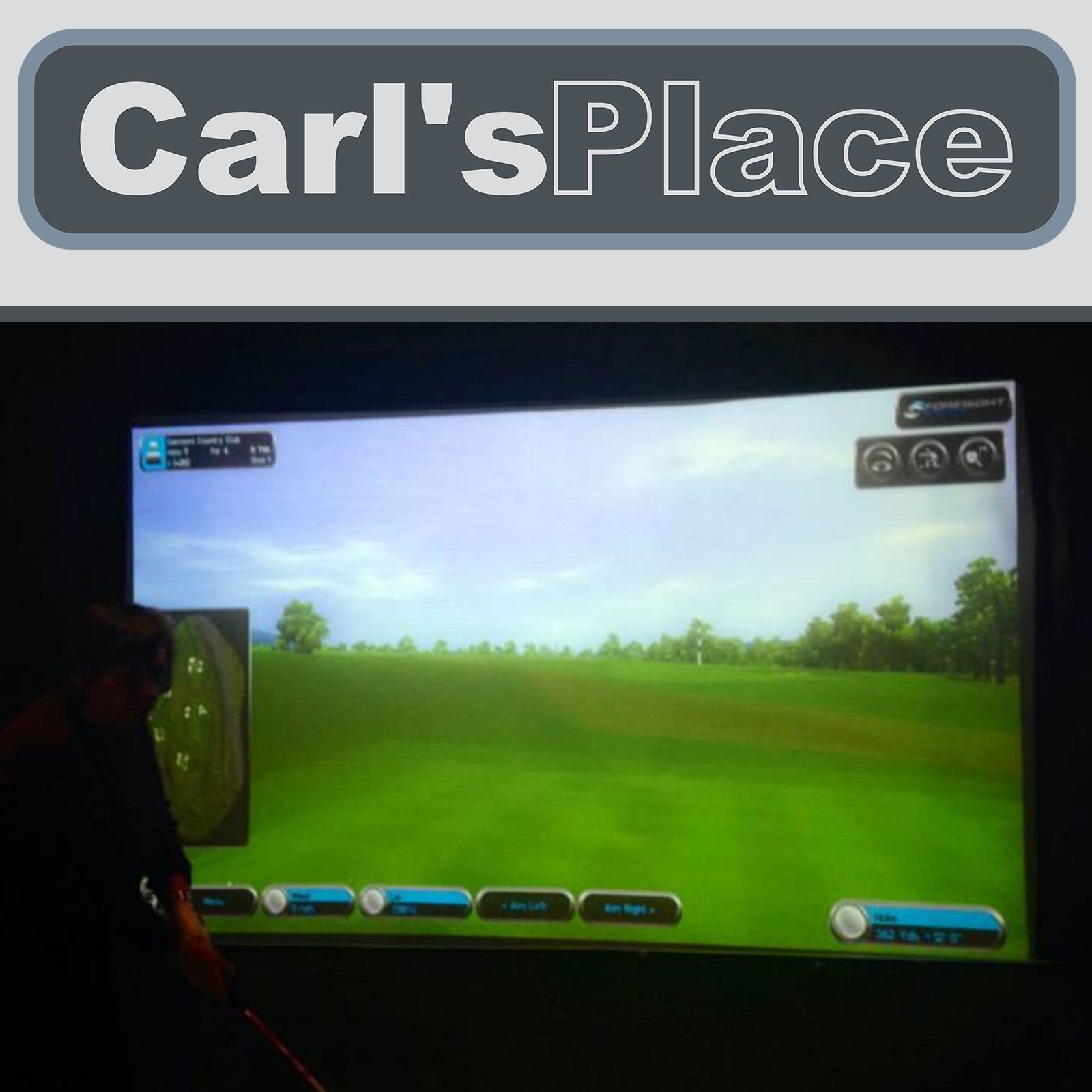 (43) 143" Diag.91hx120w in. Carl's Standard Golf Impact Screen