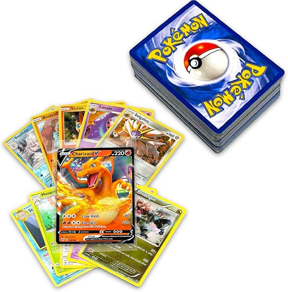 50+ Official Pokemon Cards Collection with 5 Foils in Any Combination and at Least 1 Rarity, GX, EX, FA, Tag Team, Or Secret