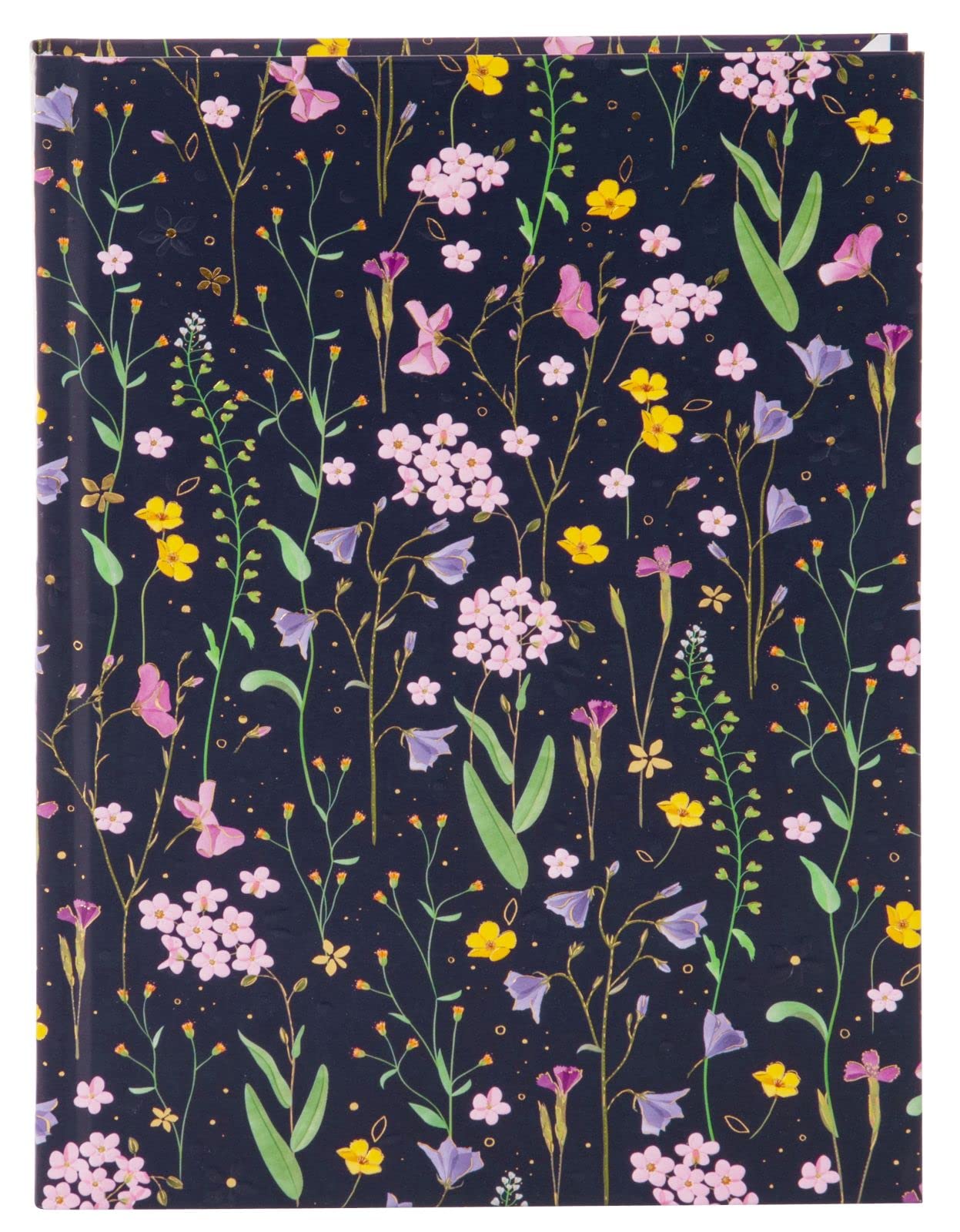 goldbuch 64 154 Notebook A5 Meadow Miracles Blue, Writing Book 15 x 22 x 2 cm, Note Book 200 Pages Blank, Paper 100 g/m², Sketchbook Cover Art Print, Agenda with Bookmark, Blue Notepad