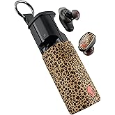 Skullcandy Method 360 ANC Wireless Earbuds, Sound by Bose, Bluetooth Headphones, Premium Noise Cancelling, Up to 40 Hrs Battery, Sweat and Water Resistant, Microphone for iPhone Android - Leopard