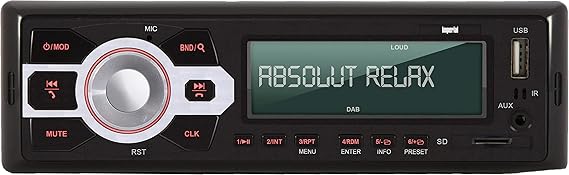 Imperial Dabman CAR 1 DAB+ Autoradio (DAB+/UKW, Bluetooth inkl. Freisprecheinrichtung, 4 x 25 Watt, microSD-Kartenleser, USB,