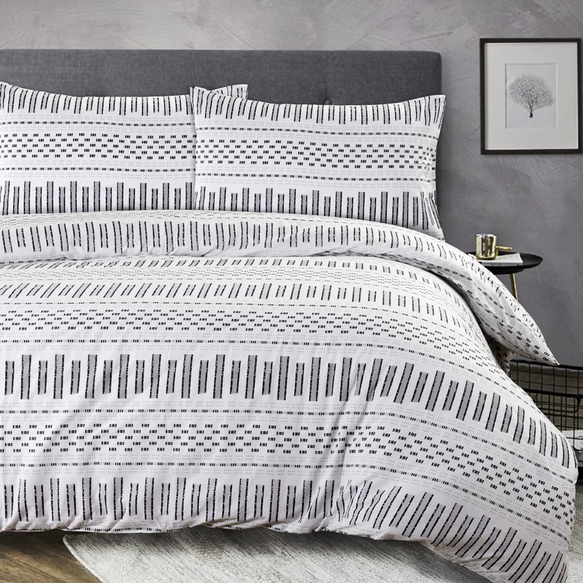 NIYS Luxury Bedding Percale Duvet/Quilt Cover Set in Single, Double and King Size with pillow cases