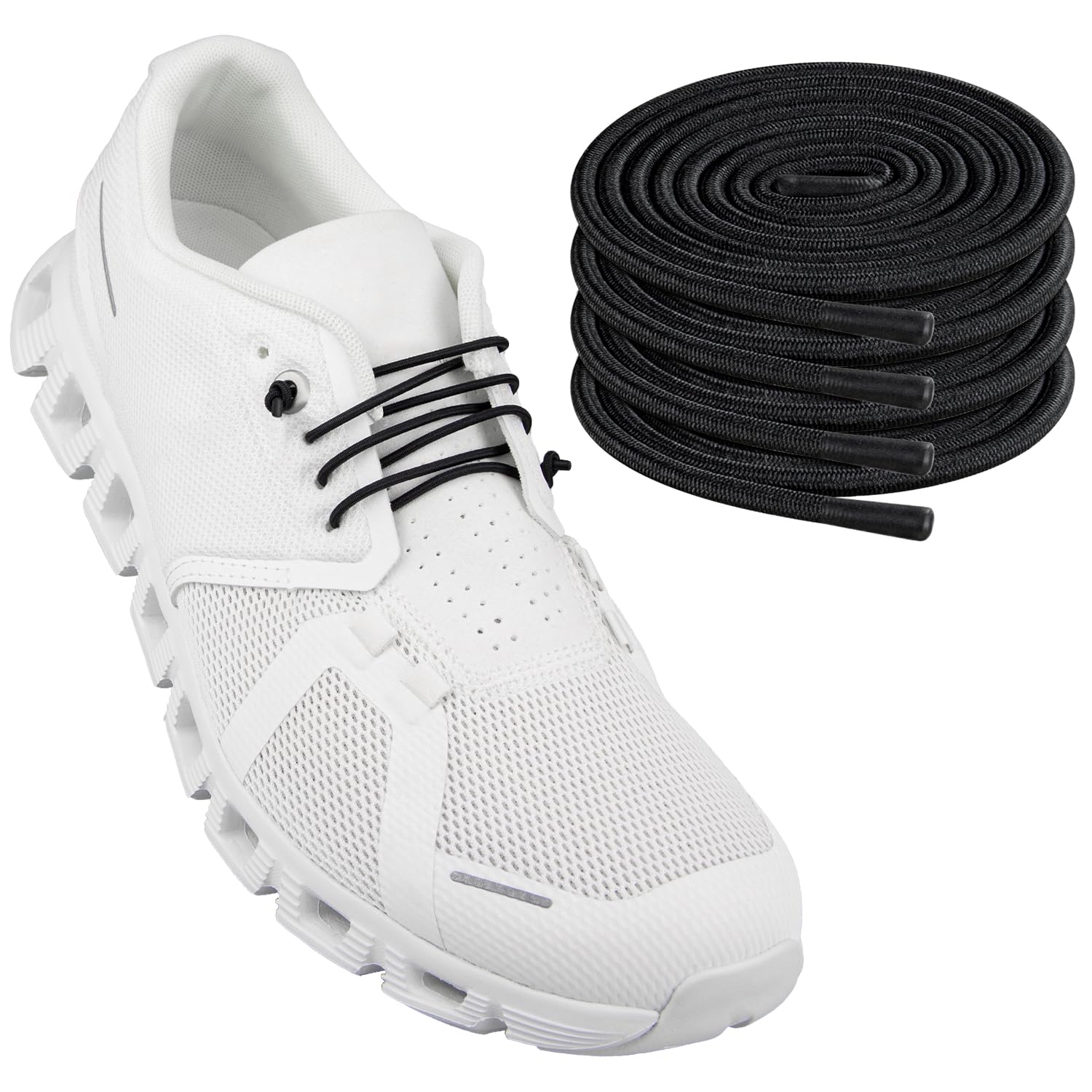 2 Pairs Elastic Shoelaces for ON Cloud 5 & 6 No Tie