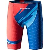 MY KILOMETRE Boys' Jammer Swimsuit with Drawstring Training Swimwear for Kids Endurance Boys Youth Swim Shorts Kids Swimsuit