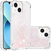 COTDINFOR Compatible with iPhone 15 Plus Liquid Case Glitter Cute Clear Phone Case Floating Quicksand Shockproof Protective Bumper Soft TPU Girly Women Case for iPhone 15 Plus 6.7 inch Star Pink YB