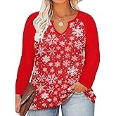 RITERA Plus Size Tops for Women Long Sleeve T-Shirt Cowl Neck Casual Blouses Fall Winter Tunics